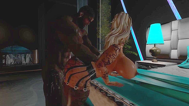 Kayla Got Served A King Sirleron - 3D blonde with huge tits takes BBC deep