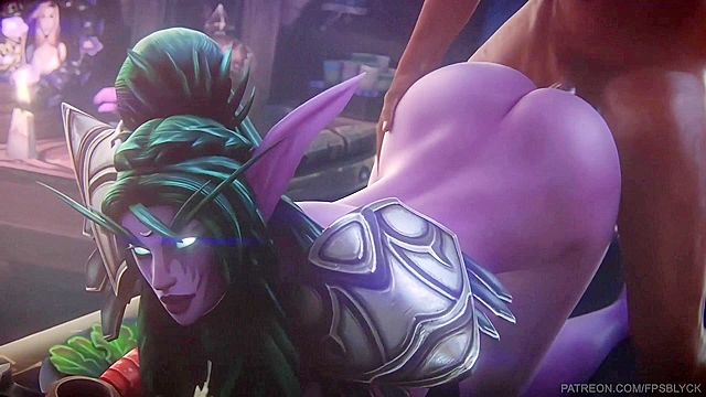 Tyrande Whisperwind from warcraft fucked in 3D porn compilation