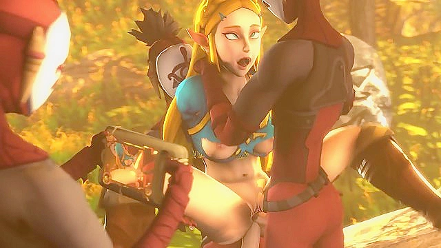 Legend of Zelda - Zelda Double Fucked by Yiga Clan