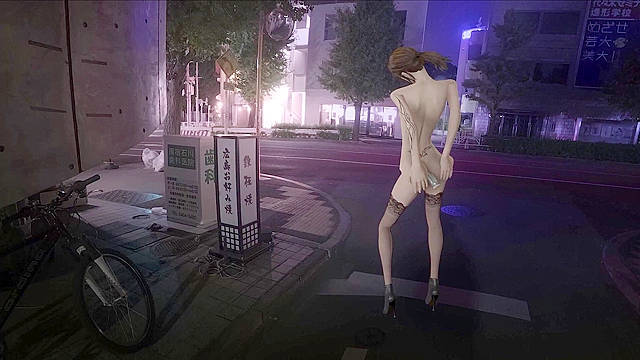 Fallout 4 Ellie Dancing in Tokyo with dildo up her butt