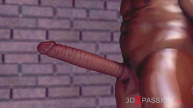 Red-haired sexy college girl has anal fuck with a black big cock - 3d porn