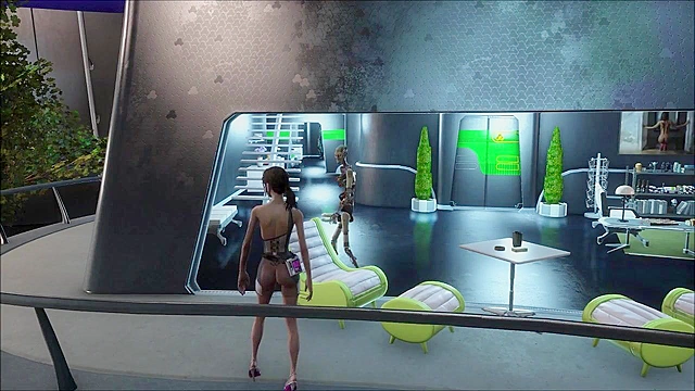 Fallout 4 robot uses two cocks to double penetrate petite slut