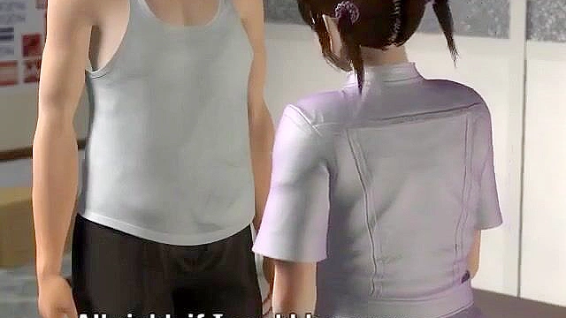 Consultation Room - 3D Nurse and doctor cure patient's sickness with cowgirl sex