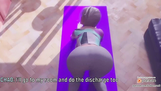 Cheating on her boyfriend with her stepbrother's huge cock