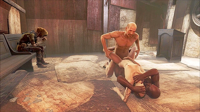 FO4 Religious decadence petite 3d girl is double penetrated