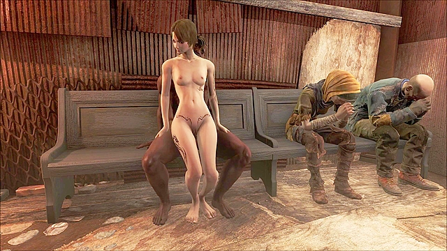 FO4 Religious decadence petite 3d girl is double penetrated