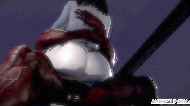 Sexy 3d animated teen rides muscular black guy’s cock