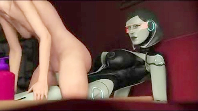 Girl gets Special delivery by android futa with huge cock