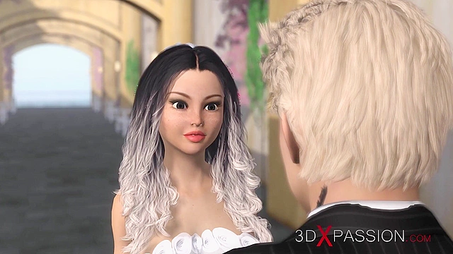 Black big cock in a hot sexy brides ass in the dungeon