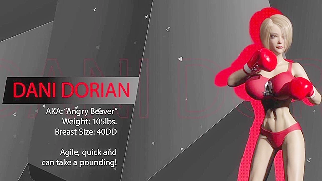 Big tits futanari babes in a fight night 3D sex animation
