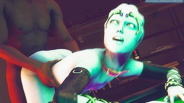 Asari Home Invasion - Dancing alien sluts get captured by the police and fucked in group sex