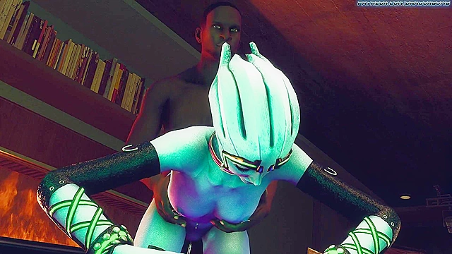 Asari Home Invasion - Dancing alien sluts get captured by the police and fucked in group sex