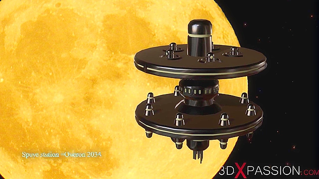 Sexy sci-fi shemale alien fucks black girl in the space station