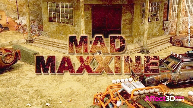 Mad Maxxine - 3D Futanari Animation threesome outdoors