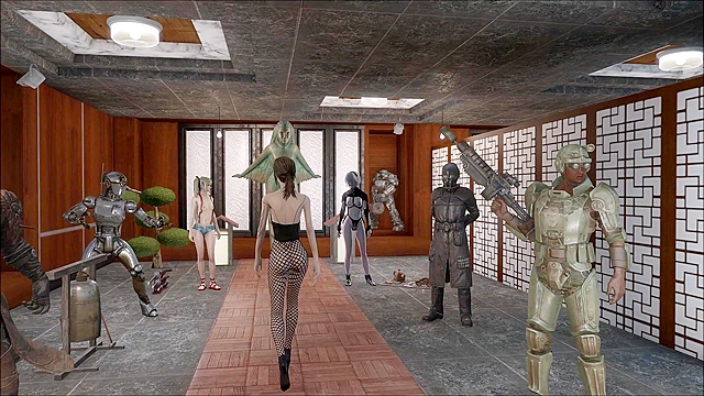 Fallout 4 softcore fashion show in sexy lingerie