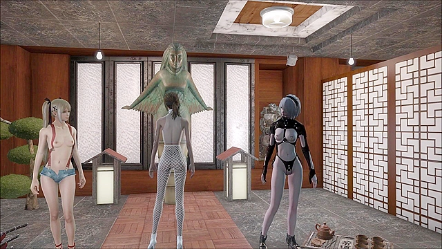 Fallout 4 softcore fashion show in sexy lingerie