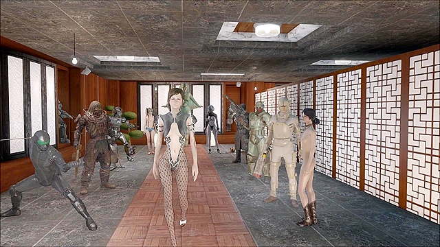 Fallout 4 softcore fashion show in sexy lingerie