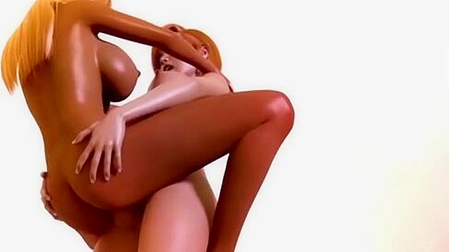 Essence - A beautiful futa girl rams her cock into a dark skinned busty babe