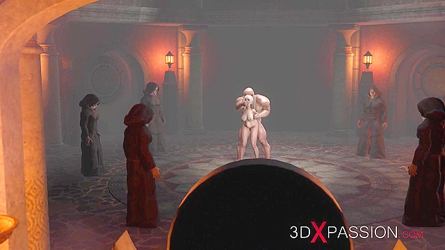 Eighteen year old girl gets fucked hard in satanic ritual