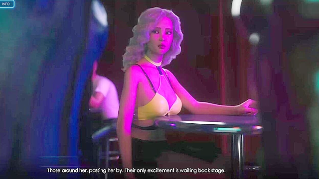 Sex with a hot party girl in a dirty side alley with creampie - game walkthrough