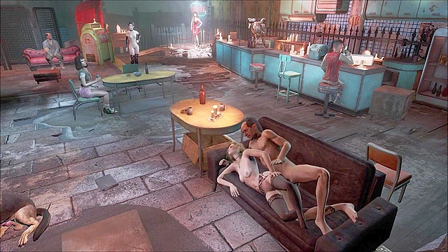 Fallout 4 The Night Club public fuck scene