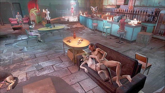 Fallout 4 The Night Club public fuck scene