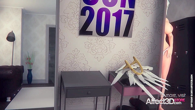 Big booty 3d futa girls with giant dicks ram each other's assholes