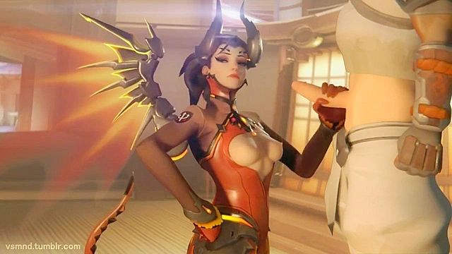 Compilation of Mercy from Overwatch getting fucked