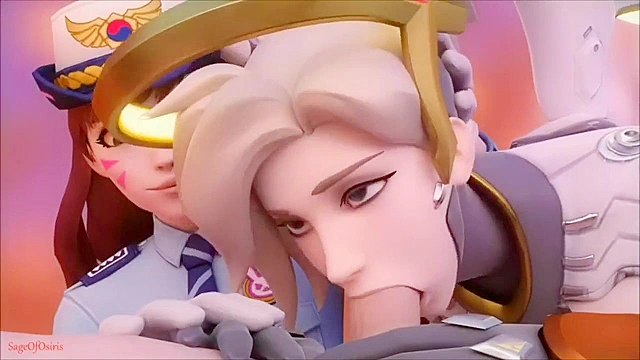 Compilation of Mercy from Overwatch getting fucked