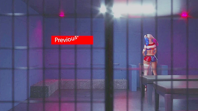 Harley Quinn fucks a prison girl with big futa cock - Futanari 3D Animation