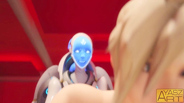 Flexible Game Objectives - Futanari Robo Echo ass fucks Overwatch Mercy