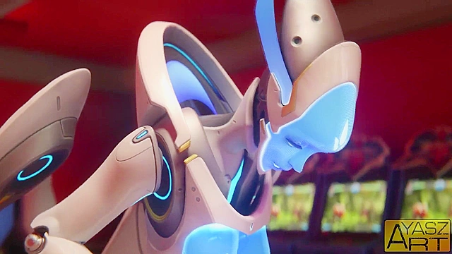 Flexible Game Objectives - Futanari Robo Echo ass fucks Overwatch Mercy