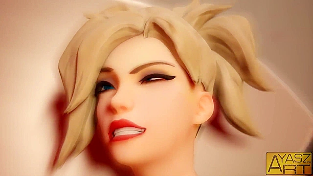 Flexible Game Objectives - Futanari Robo Echo ass fucks Overwatch Mercy