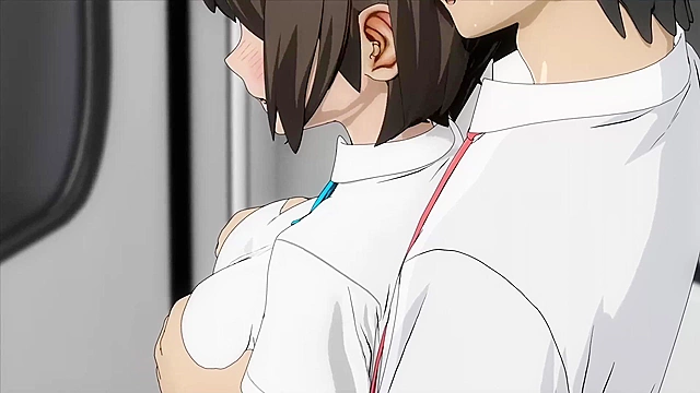 High School Girl Who Was Groped 1 - Businessman takes busty teen from train to hotel for hot fuck