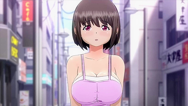 High School Girl Who Was Groped 1 - Businessman takes busty teen from train to hotel for hot fuck