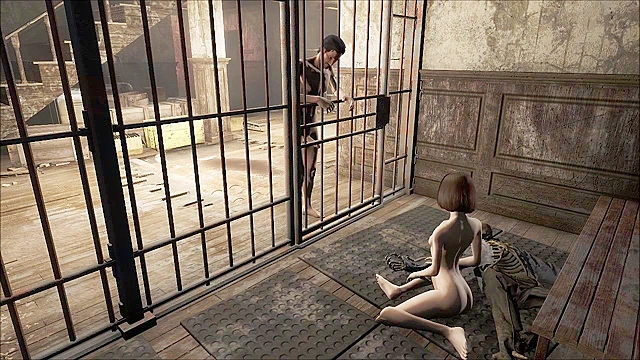 Fallout 4 Behind bars giving a blowjob to get out of jail