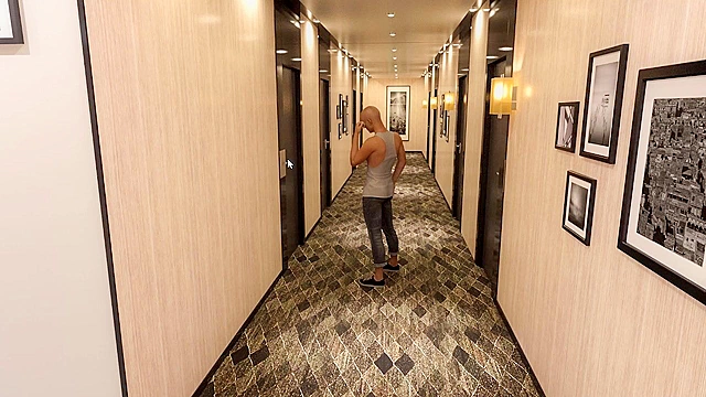 Busty nurse in sexy outfit works your dick with her huge tits - game walkthrough