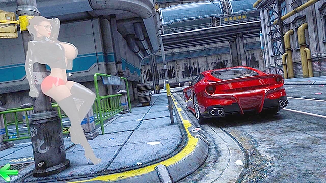 Busty nurse in sexy outfit works your dick with her huge tits - game walkthrough