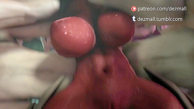 Sacrifice - 3D demon succubus uses your cock while you are chained up