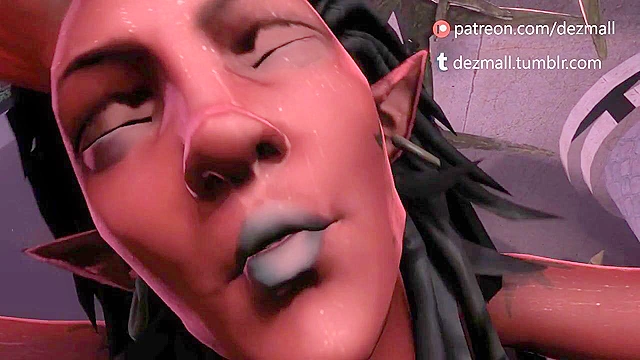 Sacrifice - 3D demon succubus uses your cock while you are chained up