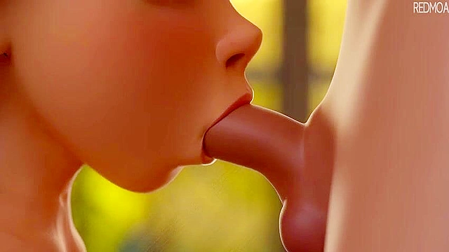 Disney princess Rapunzel swallow cum after blowjob