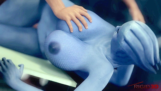 Liara's Lust - Mass Effect Liara sucks dick and her ass is cummed on