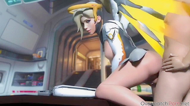 Pharah and Mercy are two cock-hungry ladies from Overwatch that love to share toys and boys