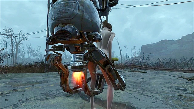 Fallout 4 - Petite teen girl fucks Mr Handy Robot