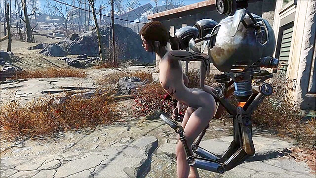 Fallout 4 - Petite teen girl fucks Mr Handy Robot
