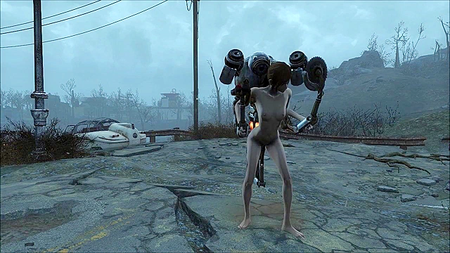 Fallout 4 - Petite teen girl fucks Mr Handy Robot