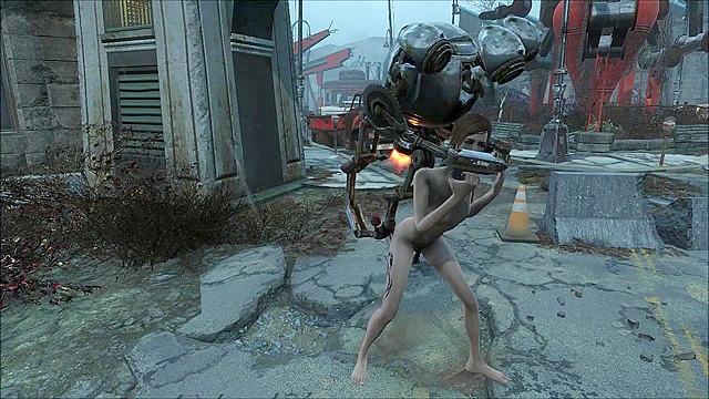 Fallout 4 - Petite teen girl fucks Mr Handy Robot