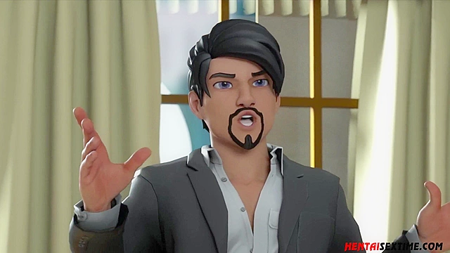 Student fucks her dad till creampie to stay at hentai sex school