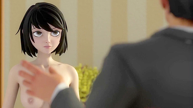 Student fucks her dad till creampie to stay at hentai sex school