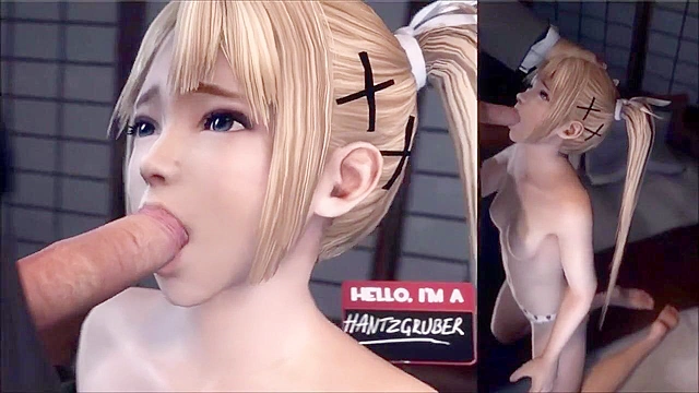 Sexy succubuses from Dead or Alive suck on big veiny cocks